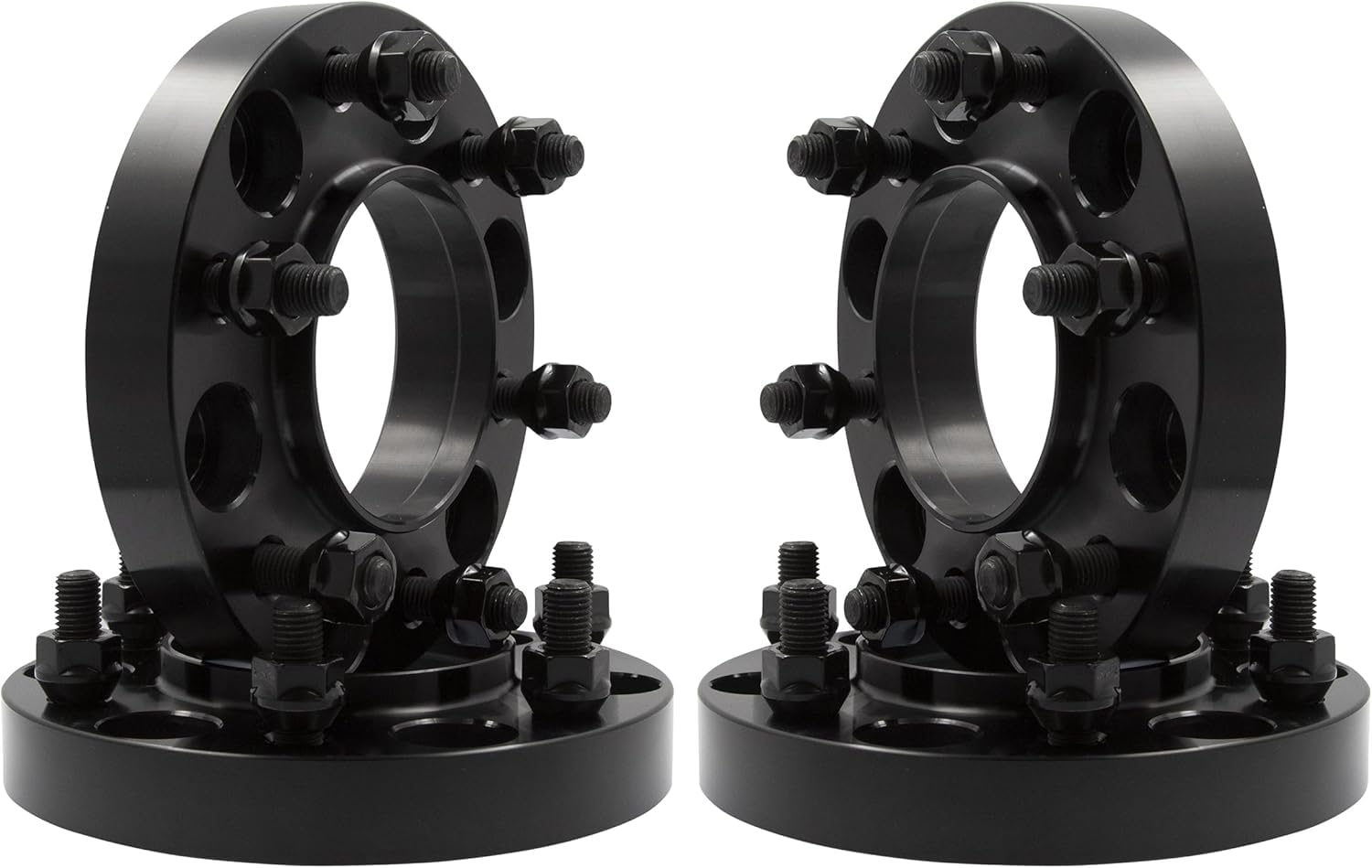 Wheel Accessories Parts 4 Pcs Hub Centric Wheel Spacers Adapters 6x5.5 6x139.7mm 1.00 Inch Thick 93.10mm Hub M12 1.5 12x1.5 Thread Stud Fits Ford Bronco Ranger (No Raptor Bronco Sport Fitment)