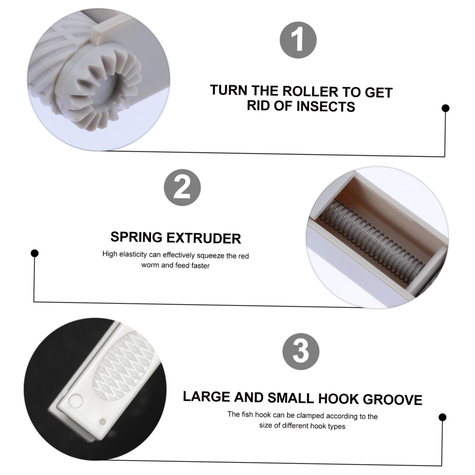 DECHOUS 1 Set Storage Box Portable Lure Bait Case for Fishing Supplies Clip Design for Live Baits Lightweight and Easy to Carry Use