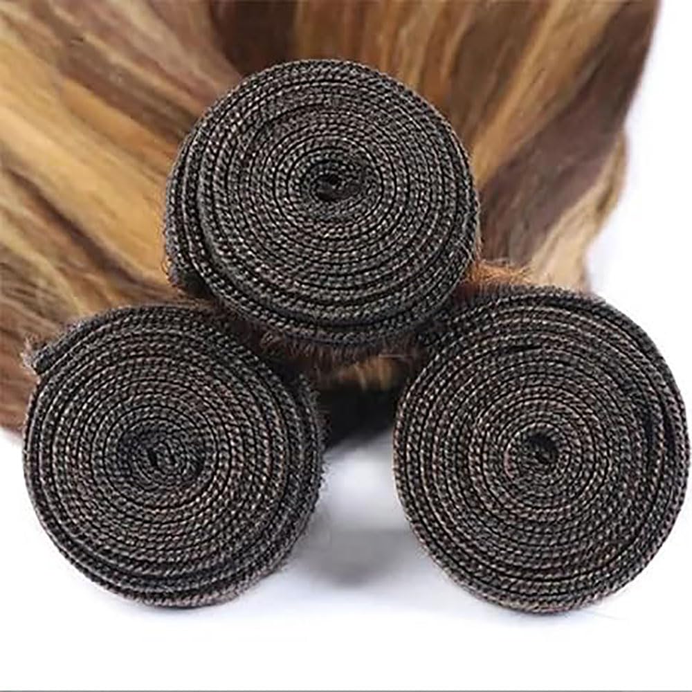 Human Hair Bundles Straight Tissage Naturel Cheveux Humain 100% Unprocessed Brésilienne Remy Virgin en lot Meches Weave Extensions Double Weft Color Highlight Blonde 18 20 22 Pouces
