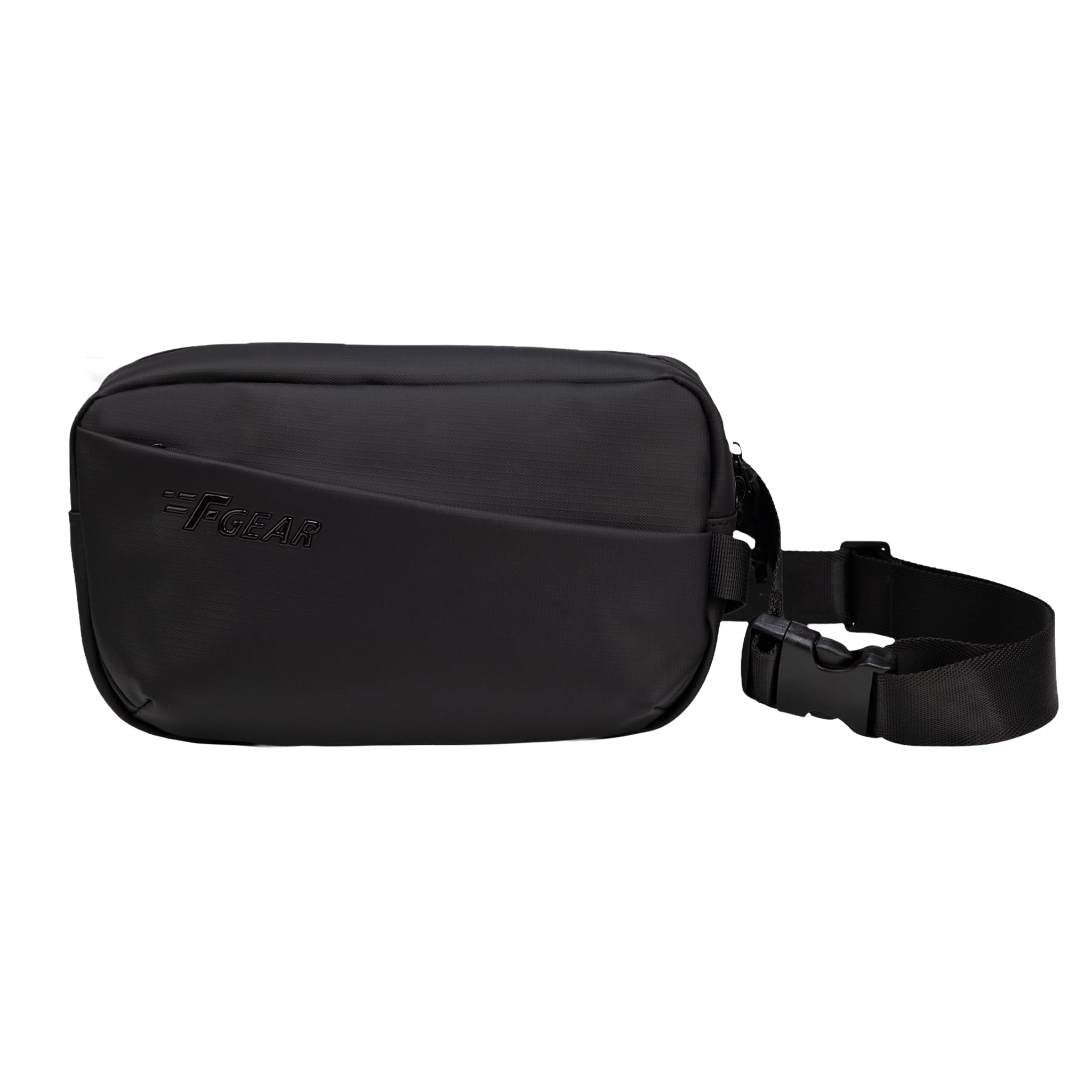 Sterling Black 3L Crossbody Bag, Soft-Touch Premium Fabric, 1 Compartment Design, 2 Pockets, Sling Bag, Lightweight, Ideal for Work, College, Daily Commute & Travel-image-26