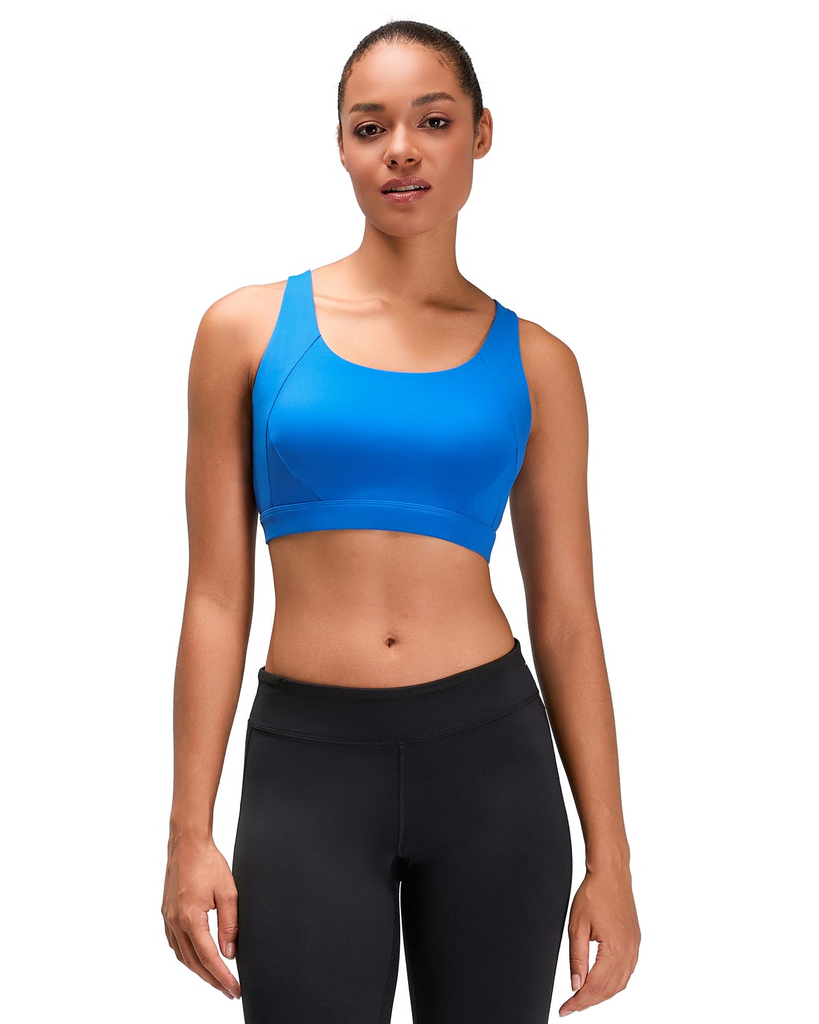 Reggiseni sportivi ad alto impatto per le donne, reggiseni sportivi con coppe modellate a vogatore e cuscinetti cuciti