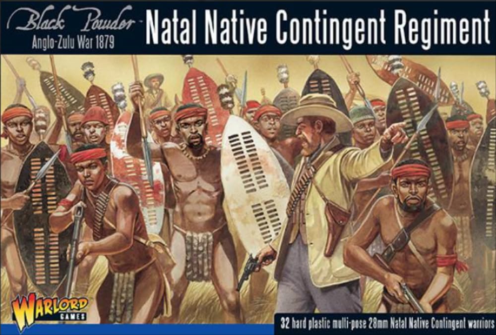 Black Powder – Boîte Zulu Impi – Figurines En Plastique 28/32 Mm – À Assembler Et Peindre – Guerre Anglo-Zouloue – Warlord Games