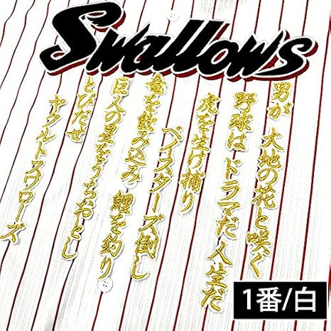 東京ヤクルトスワローズ 刺繍ワッペン とびだせヤクルトスワローズ 応援歌 白 ノーブランド品 野球 Amazon 東京ヤクルトスワローズ 刺繍ワッペン とびだせヤクルトスワローズ 応援歌 白 ノーブランド品 野球 Amazon