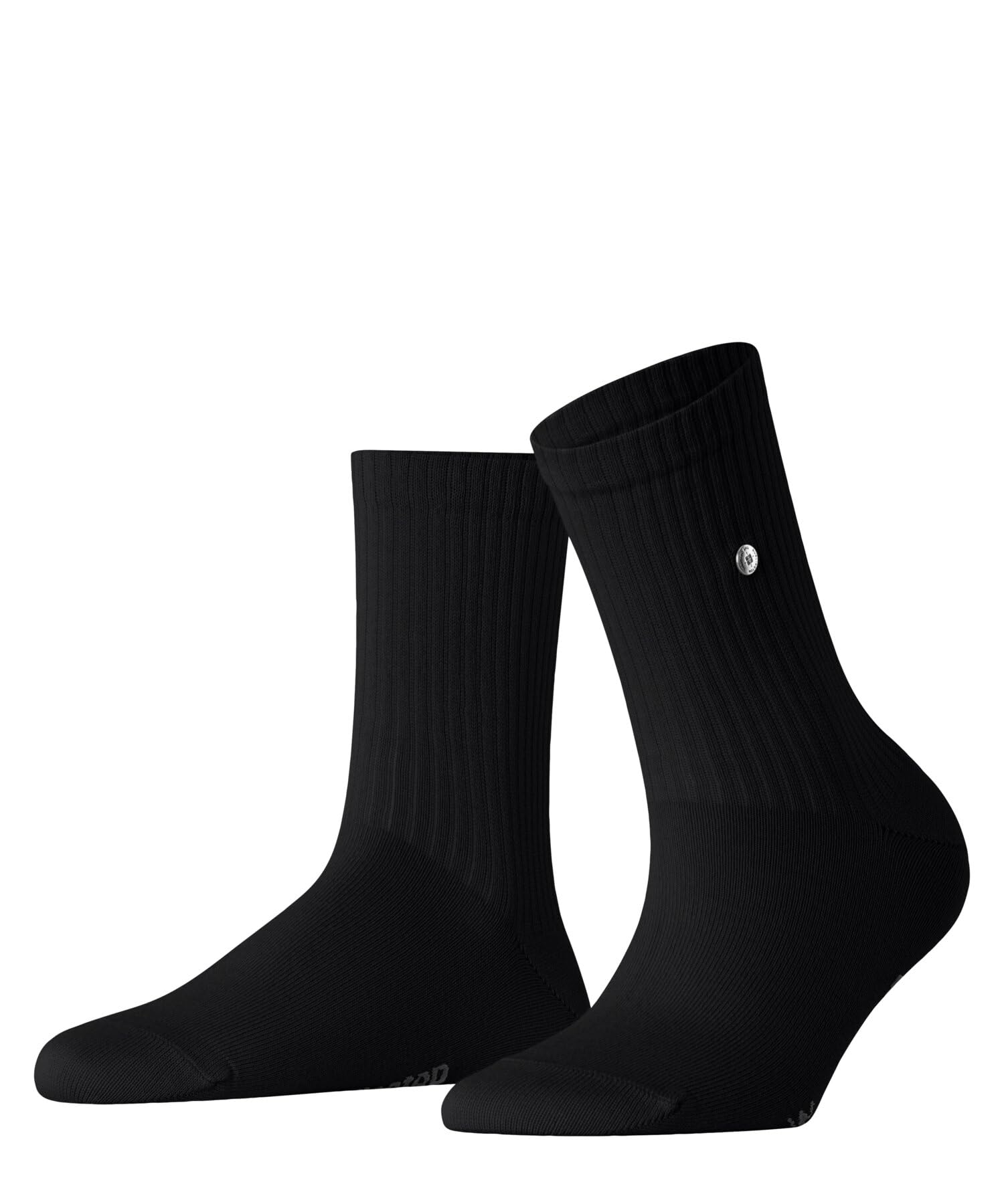 Burlington Women's Fleet Street W So Cotton Plain 1 Pair Socks, Black 3000, 3.5-7