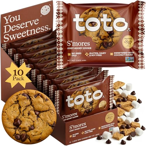 Toto Soft-Baked Protein Cookies Smores 8g Protein 10-ct