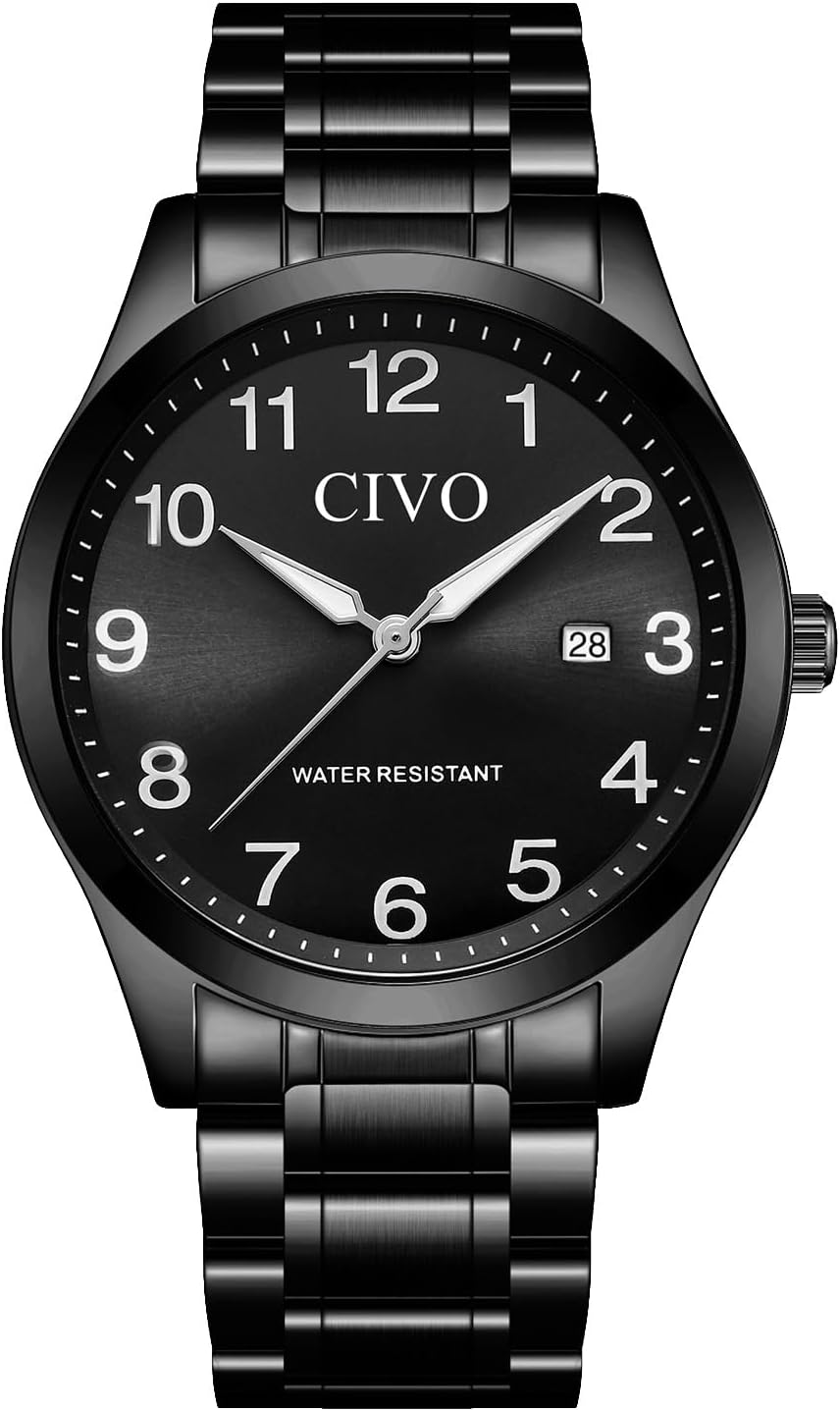 CIVO Easy Read Watches for Men: Big Numbers Large Face