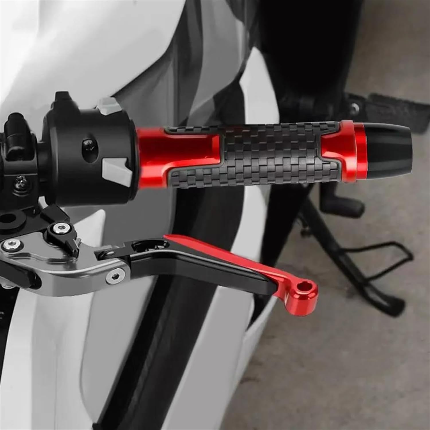 22mm オートバイハンドルバーグリップ バーエンドキャップ ハンドルカウンターウェイトプラグ に適合する 821 ストライプダーク