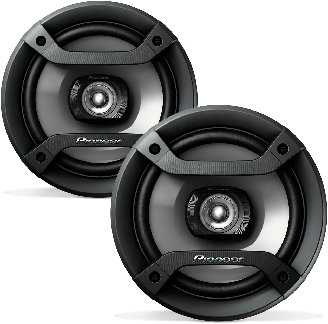 Pioneer F-Series TS-F1634R 6.5” Round Coaxial 2-Way Car Speakers (Pair) – 200W