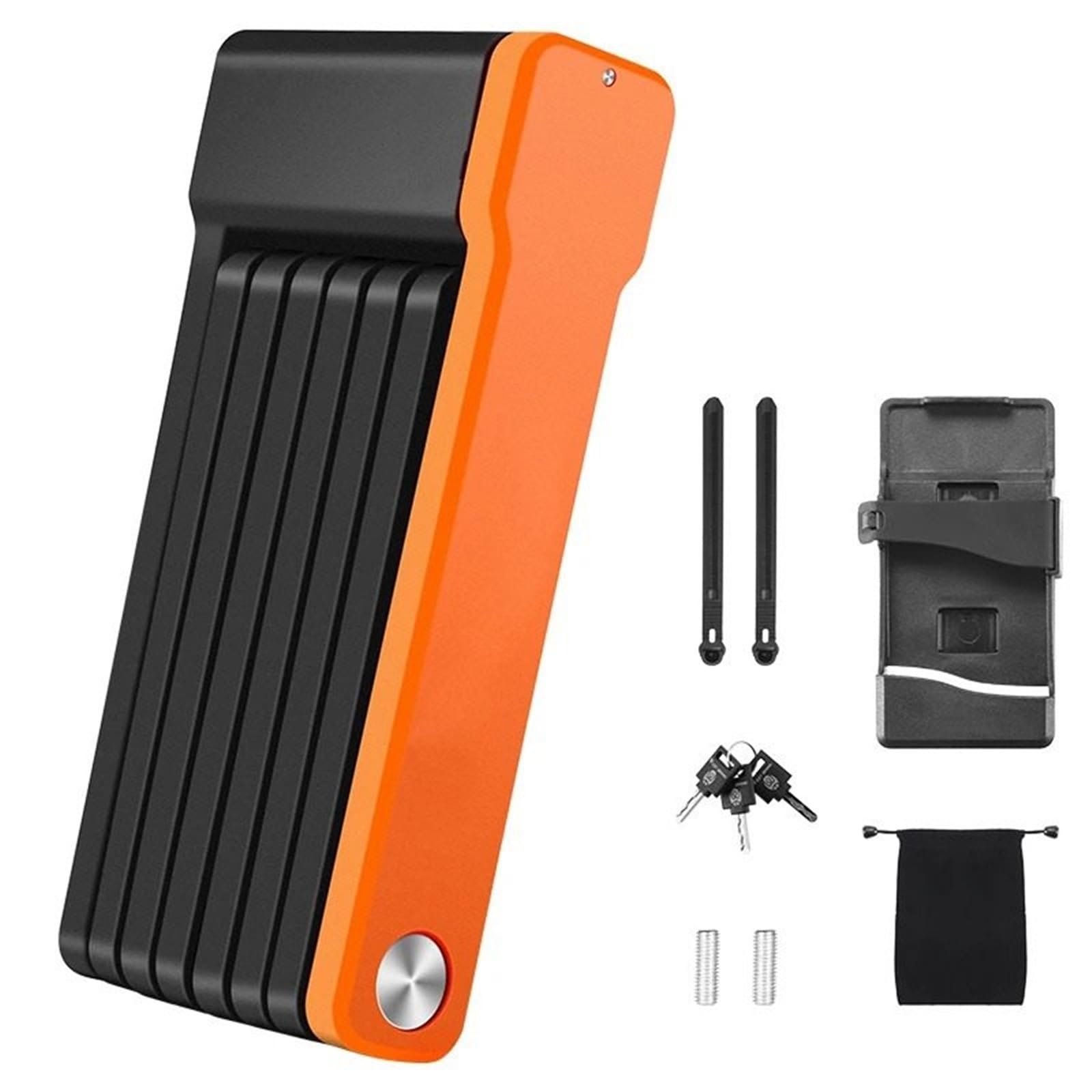 Arupmn One Color Chain Lock Foldable Lock Mtb Road Security Anti-Theft Cycling Scooter Chain Accessories Motorcycle Handlebar Lock