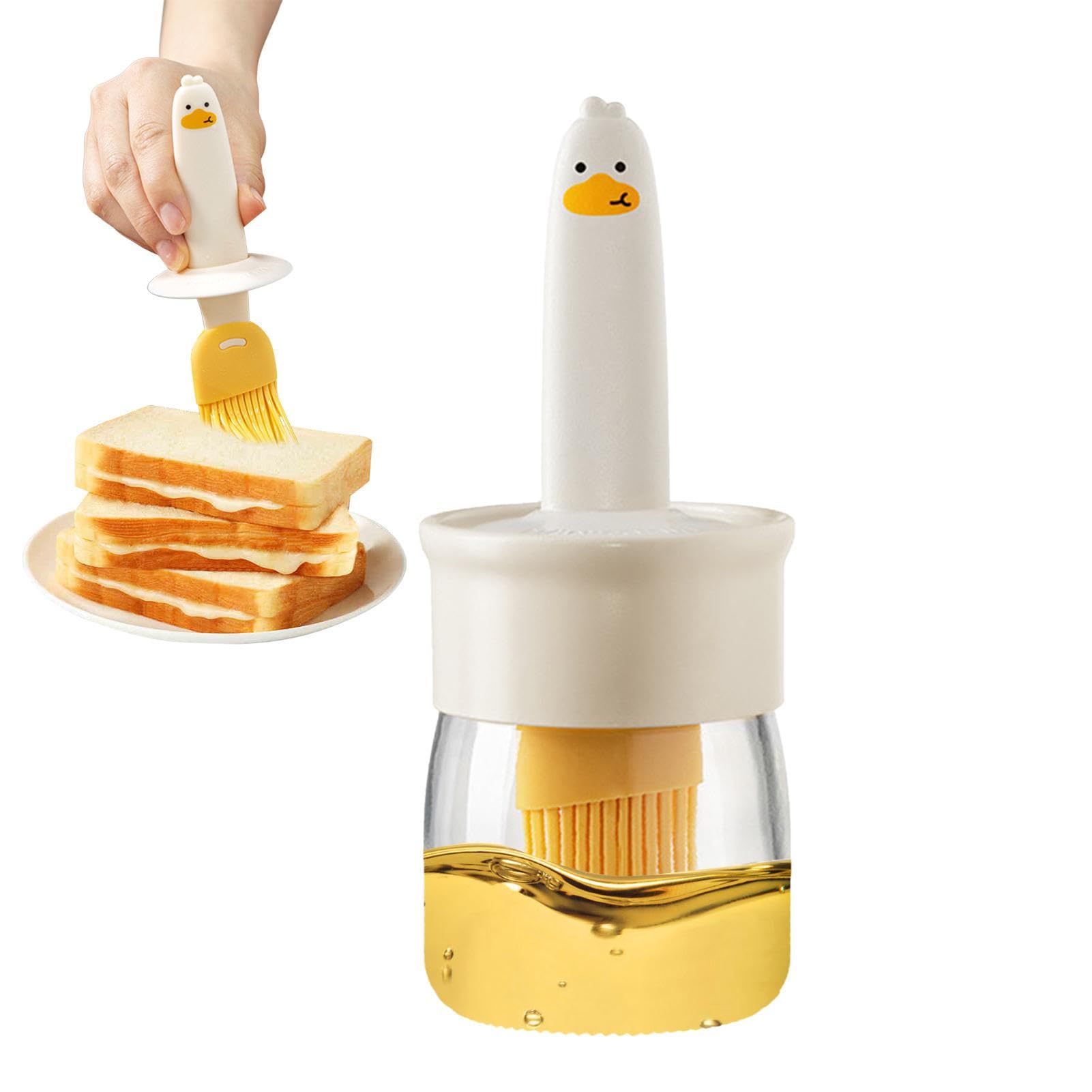 Pinceau à Huile Pour La Cuisine Avec Réservoir - En Silicone Résistant à La Chaleur - Parfait Pour Cuisiner, Griller Et Le Camping - 13