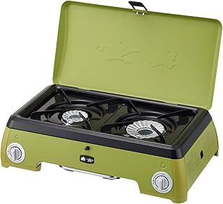 ロゴス(LOGOS) LOGOS×SENGOKU ALADDIN ポータブル ガスカセットコンロ 2バーナー 81060050