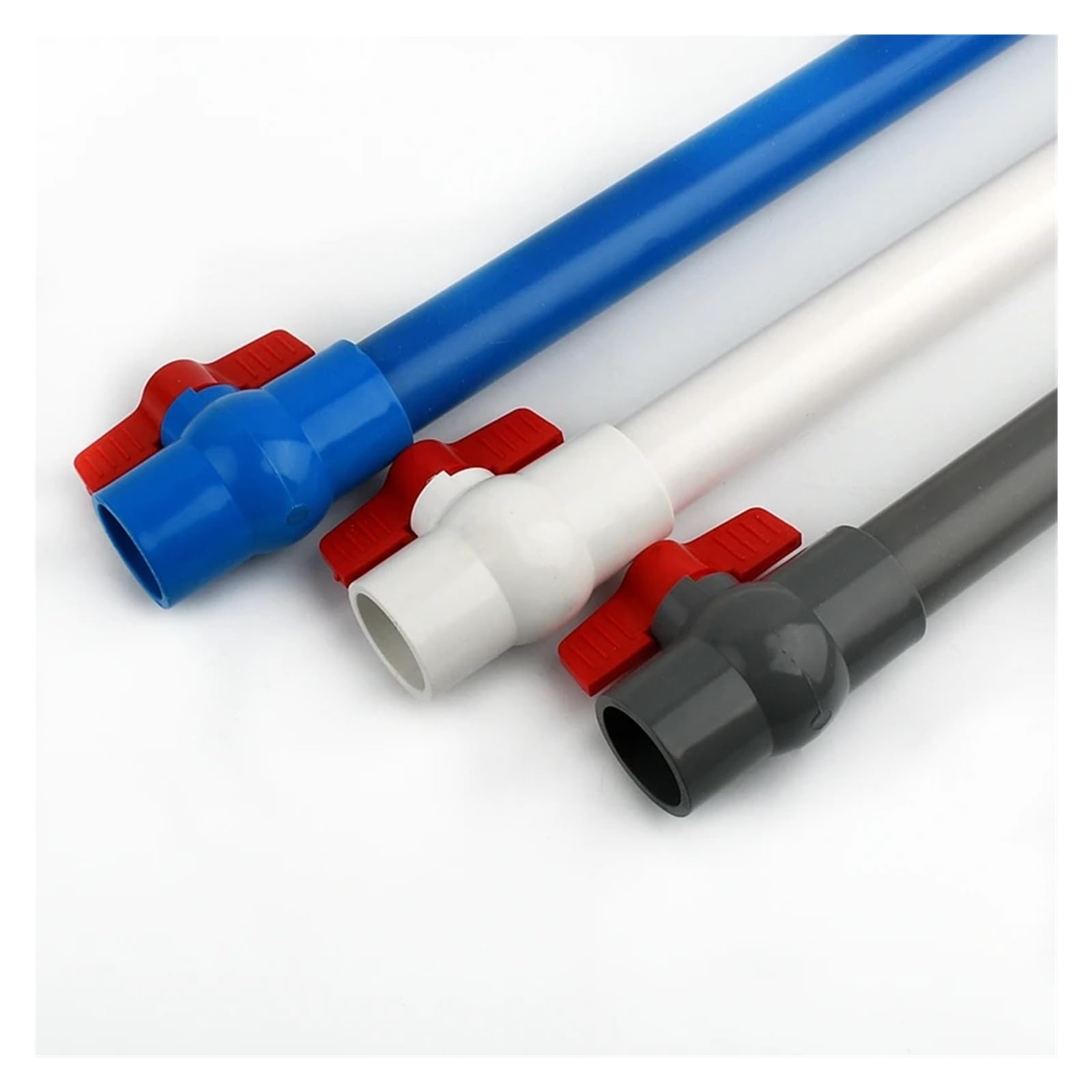 Plastikowy zawór kulowy, uchwyt gniazda zaworu kulowego z PCV, nawadnianie ogrodu, akwarium wielokolorowe(63mm)