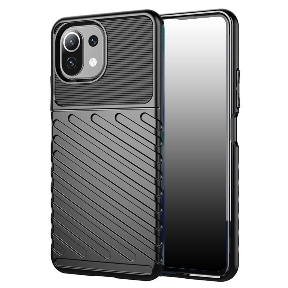 Casotec Shockproof Back Cover Case | 360 Degree Protection | Protective Design | Anti-Scratch Tough Slim TPU Case for Mi 11 Lite 4G / 11 Lite 5G / 11 Lite 5G NE (Black) (B0CFJV78PN) Amazon Price History, Amazon Price Tracker