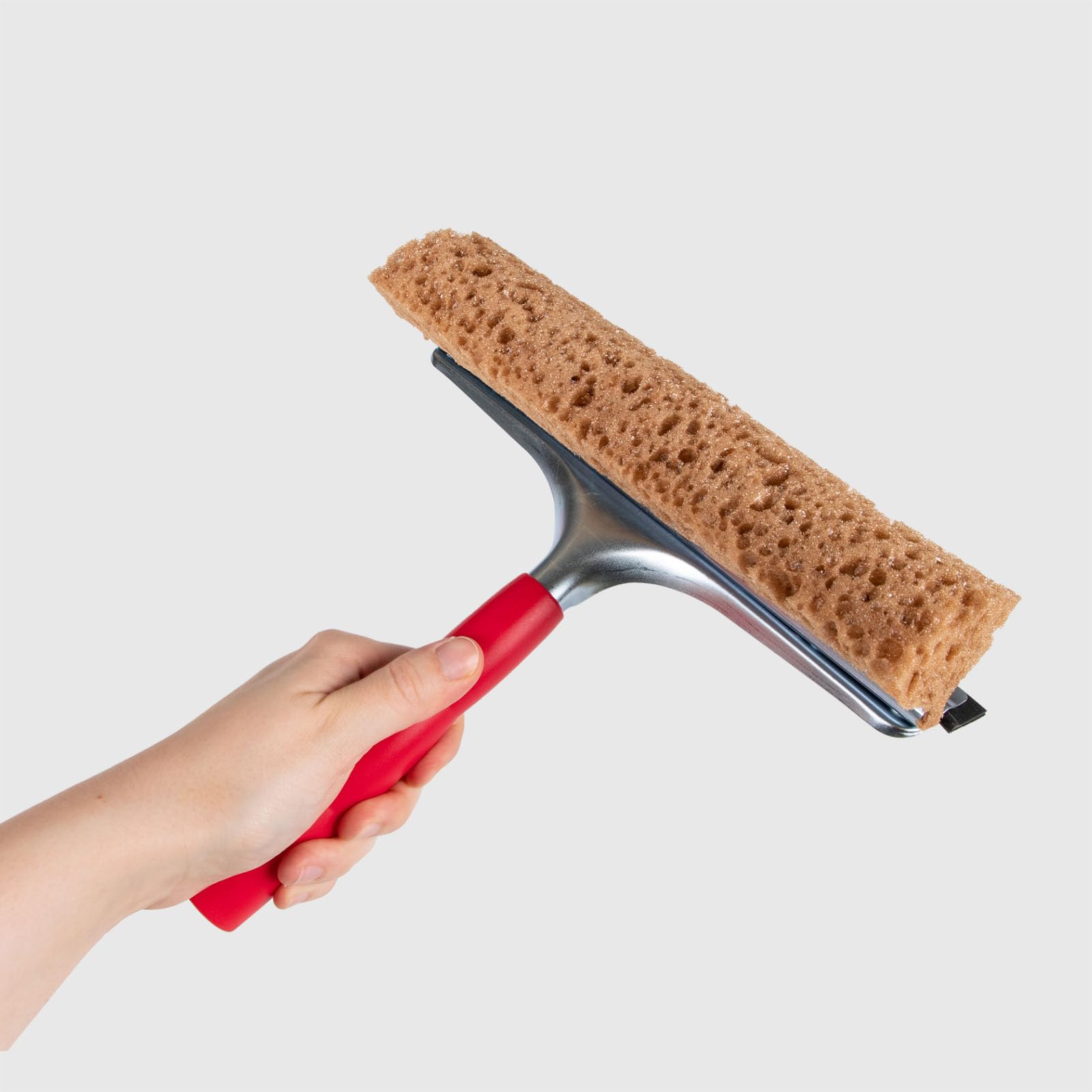 La Briantina Attrezzo Tergivetro Junior 25 cm, Spugna e Lamina Termoplastica, Manico con Filetto Universale