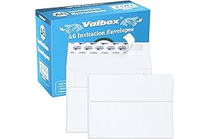 ValBox 100 Pack A6 Invitation Envelopes (4.75 x 6.5 Inches)