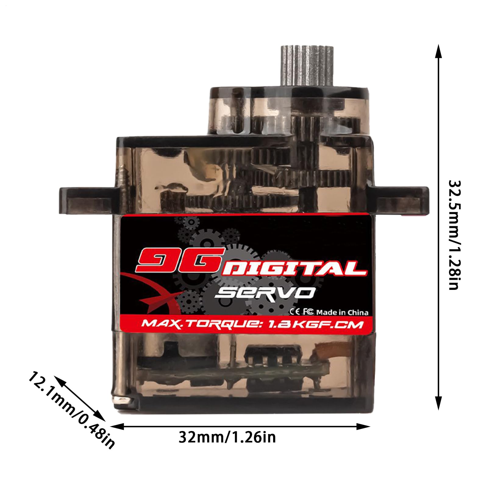 Servo digital | servo digital para la dirección de coches RC - 1,4 kg de bajo nivel de ruido, ángulo de control de 180 grados, para adolescentes, niños, principiantes entusiastas aficionados