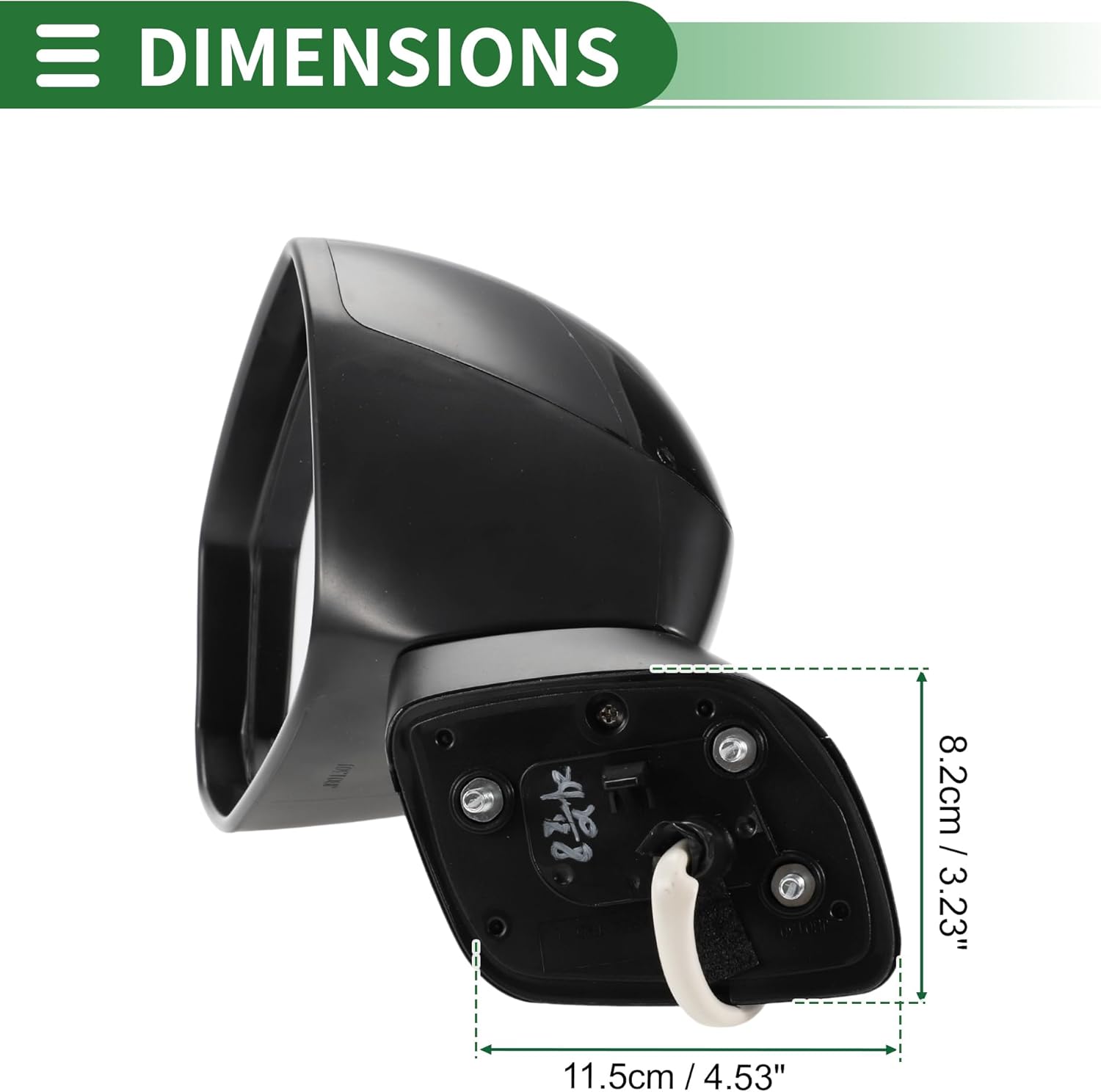 Motoforti 5Pins Left Driver Side Door Mirror Replace Side View Mirror Assembly for Honda Civic 2012 2013 2014 2015 Power Heated Mirror Adjustment