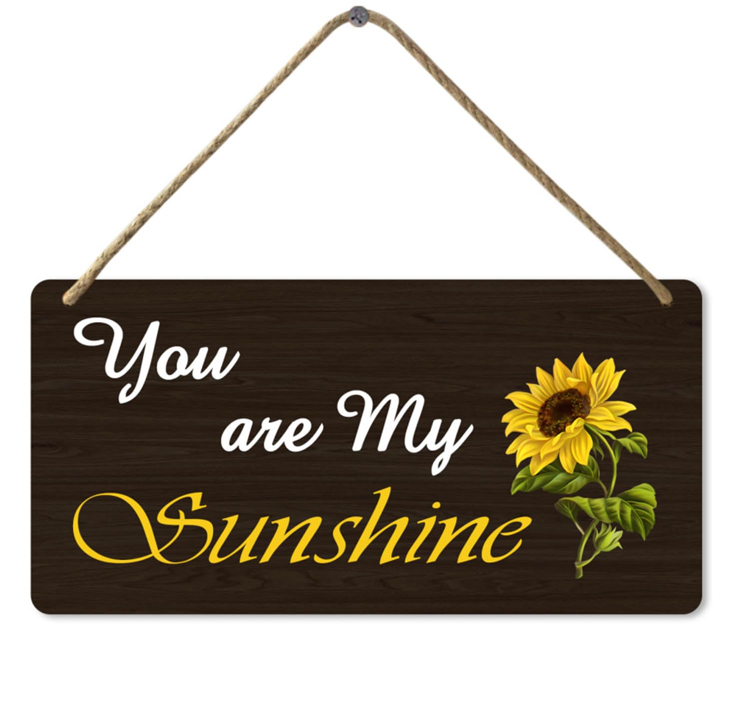 Wooden Sign You are My Sunshine Sign, 8x12 Inch, Sunflowers Home Decor Plaque Welcome Sign
