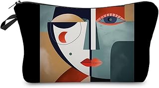 Bolsa de maquillaje abstracta para la cara, b...