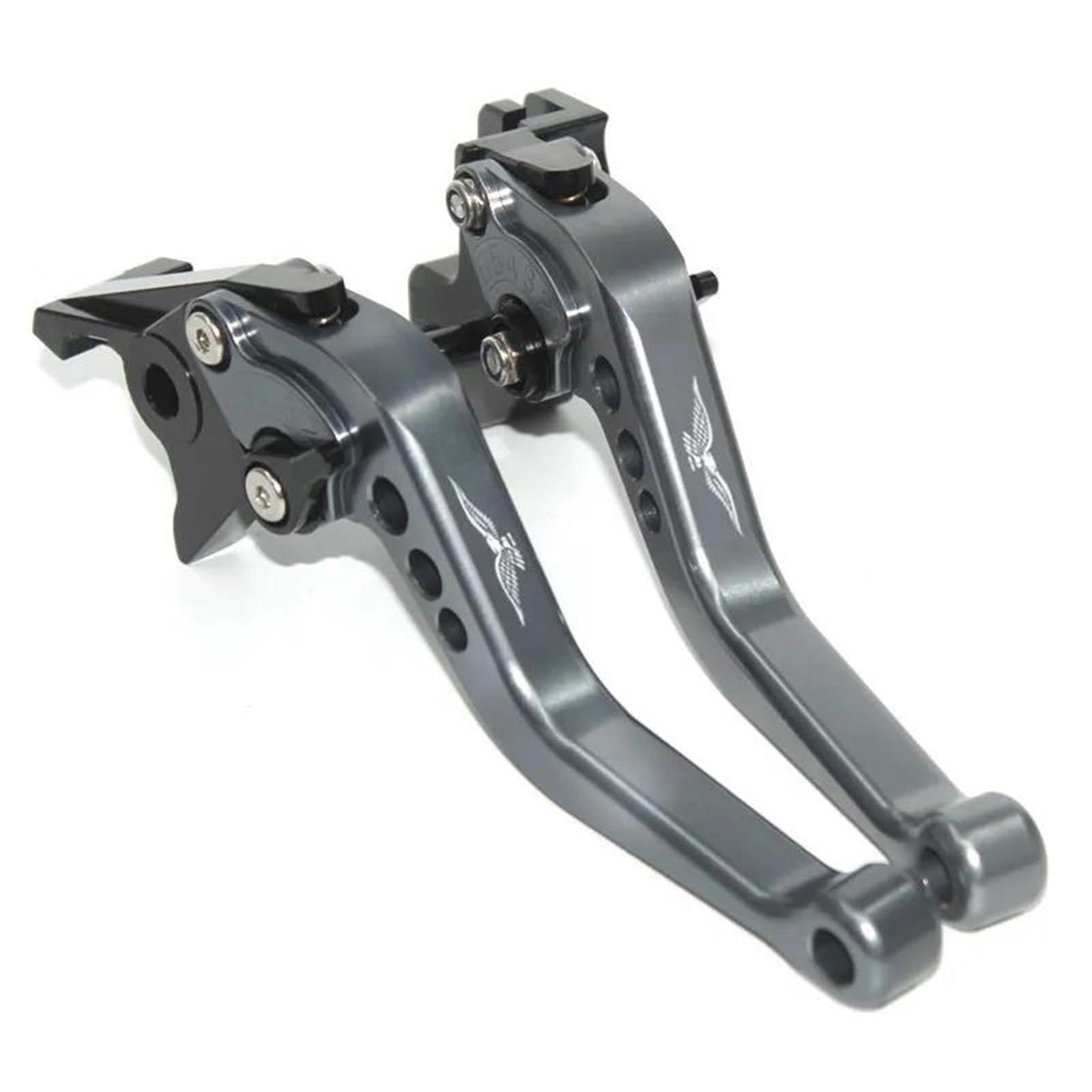UYFYQECJY for Moto Guzzi Breva 850 1100 1200 Griso BREVA 1100 Norge 1200 GT8V CNC Motorcycle Adjustable Brake Clutch Levers Parts(Titanium-B)