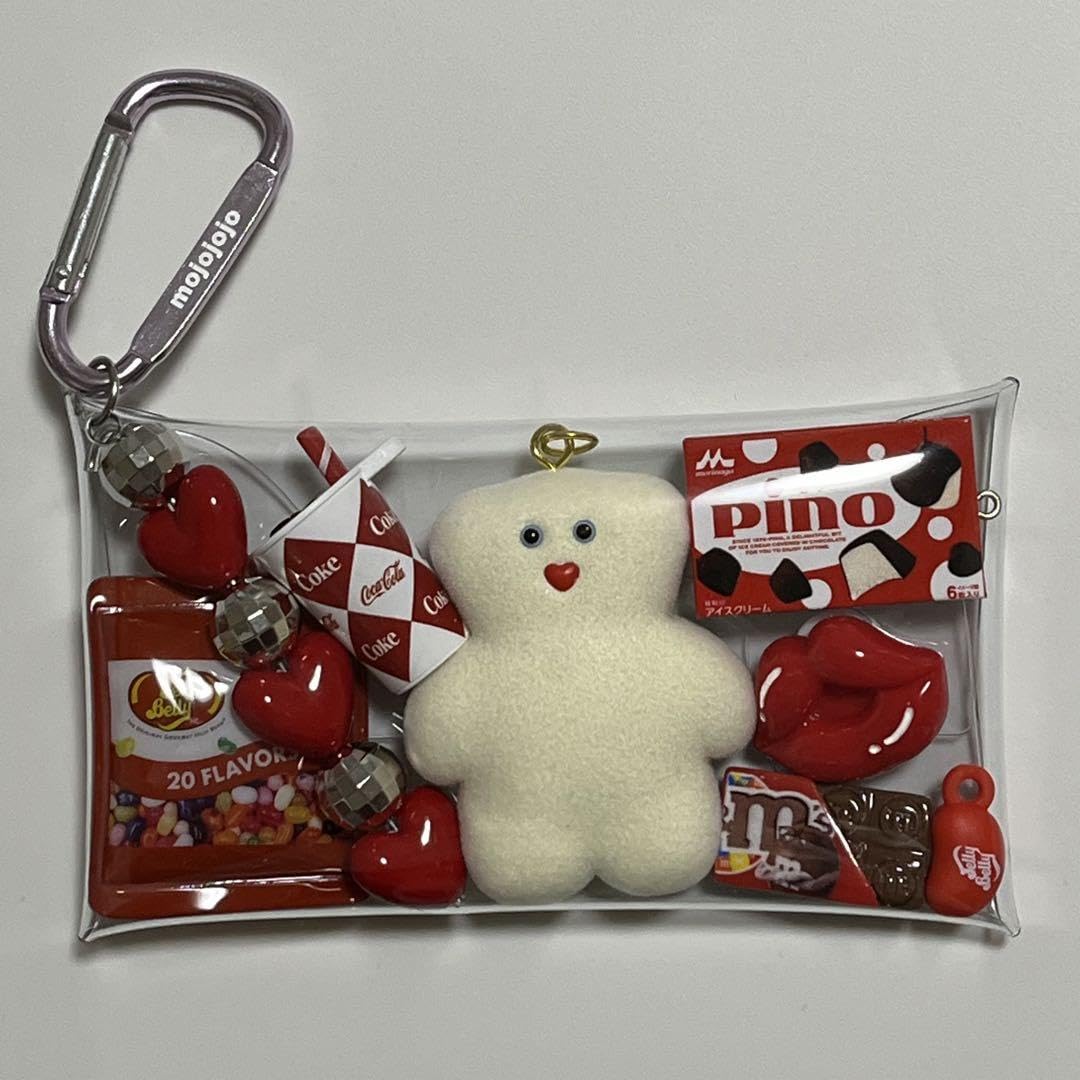 Amazon | ガチャ詰めポーチ mojojojo Cherry on top | バッグ・財布