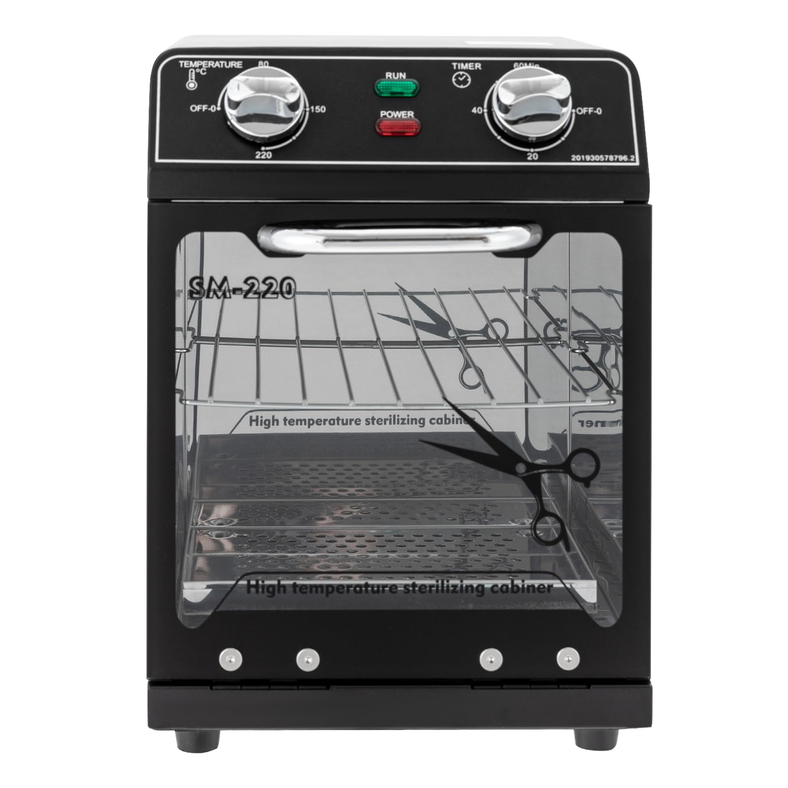 Sterylizator na suche ciepło, sterylizator na gorące powietrze, sterylizator do instrumentów, 600 W, 220°C, sterylizator wysokotemperaturowy, urządzenie do sterylizacji stóp, studia paznokci