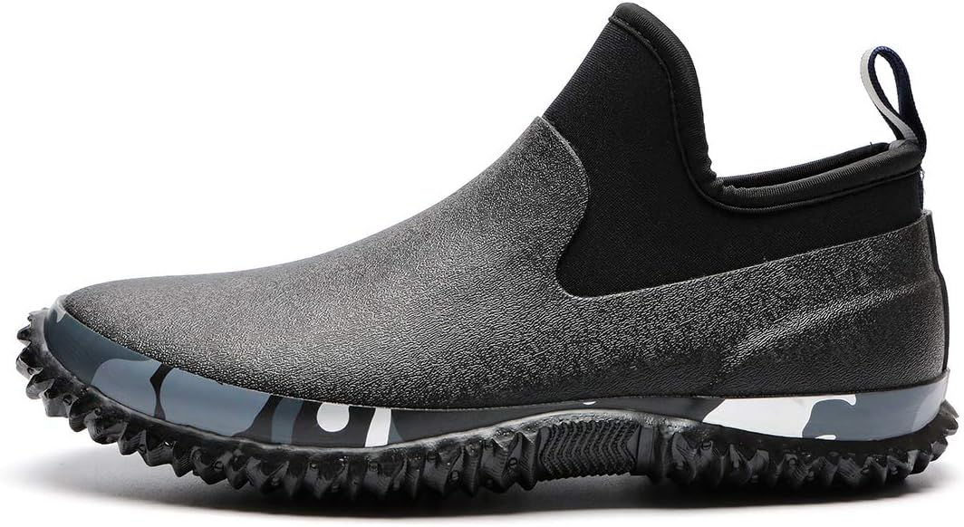 TENGTA Unisex Waterproof Garden Mud Shoes Mens Rubber Gardening Rain Boots for Women Car Wash Footwear