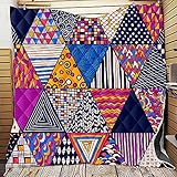 Chickwin-Shop Exótico Colcha de Verano Colcha Acolchada para Cama, Mandala Multiuso Edredón Manta de Dormitorio Suave Colchas para Primavera Cama Matrimonio Individual (Patchwork 6,130x150cm)