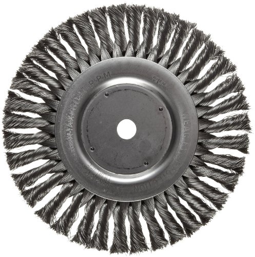 Weiler 08135 8" Standard Twist Knot Wire Wheel , .014" Steel Fill, 5/8" Arbor Hole, Made In The Usa #TOP2