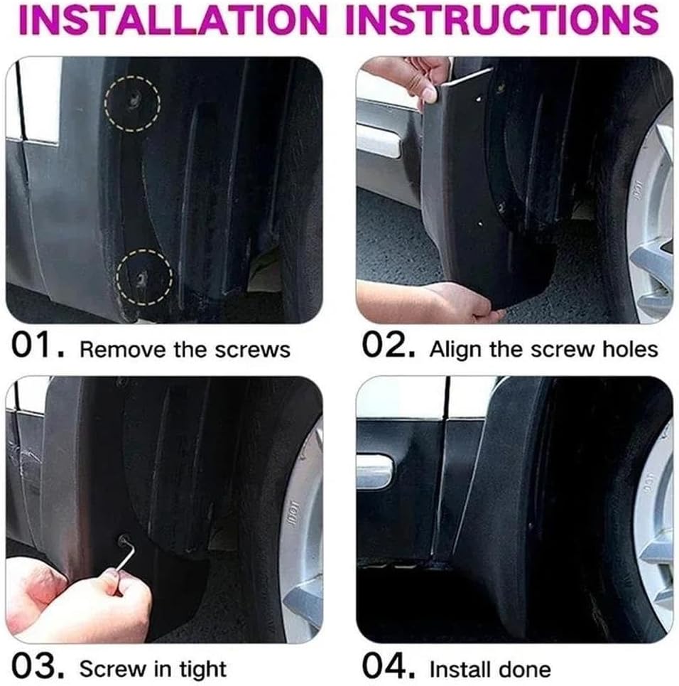 For Kia Niro DE 2016-2021 Mud Flaps Splash Guards Front And Rear Wheels Fender Accessorie