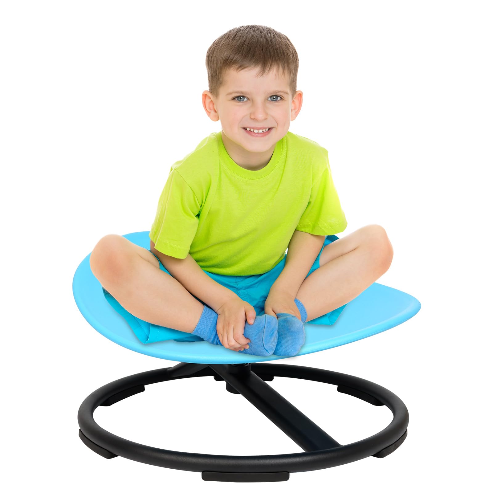 ITEFDTUTNE Sensory Swivel Chair for Autistic Kids - Sit and Swivel Chair for Kids, Toddler ADHD Training Body Coordination Autism Sensory Product, Blue