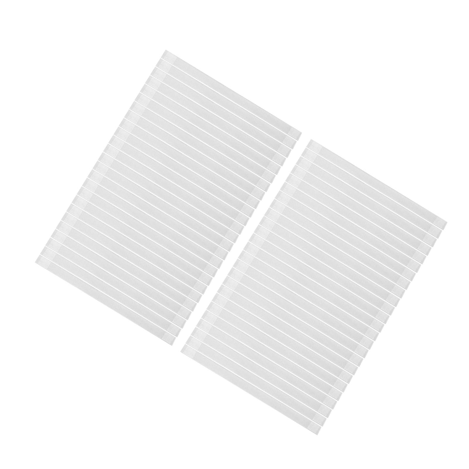 Set di 5 strisce di colla termica da 10 mm di larghezza, per rilegatura, album e libri di testo, 50 pezzi, 28,5 x 1 cm