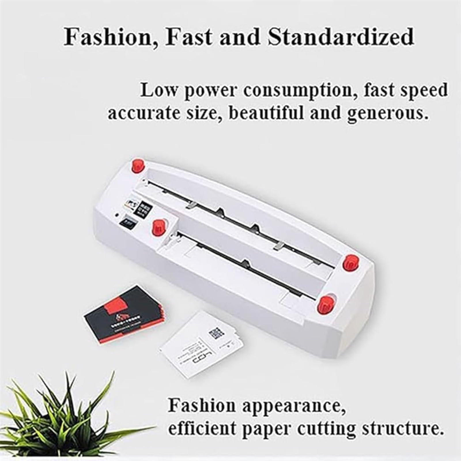 Taglierina elettrica per biglietti da visita, 20 W, regolabile, con 9 lame, 50 giri/min, 1-18 mm, doppia alimentazione carta, per stamperia
