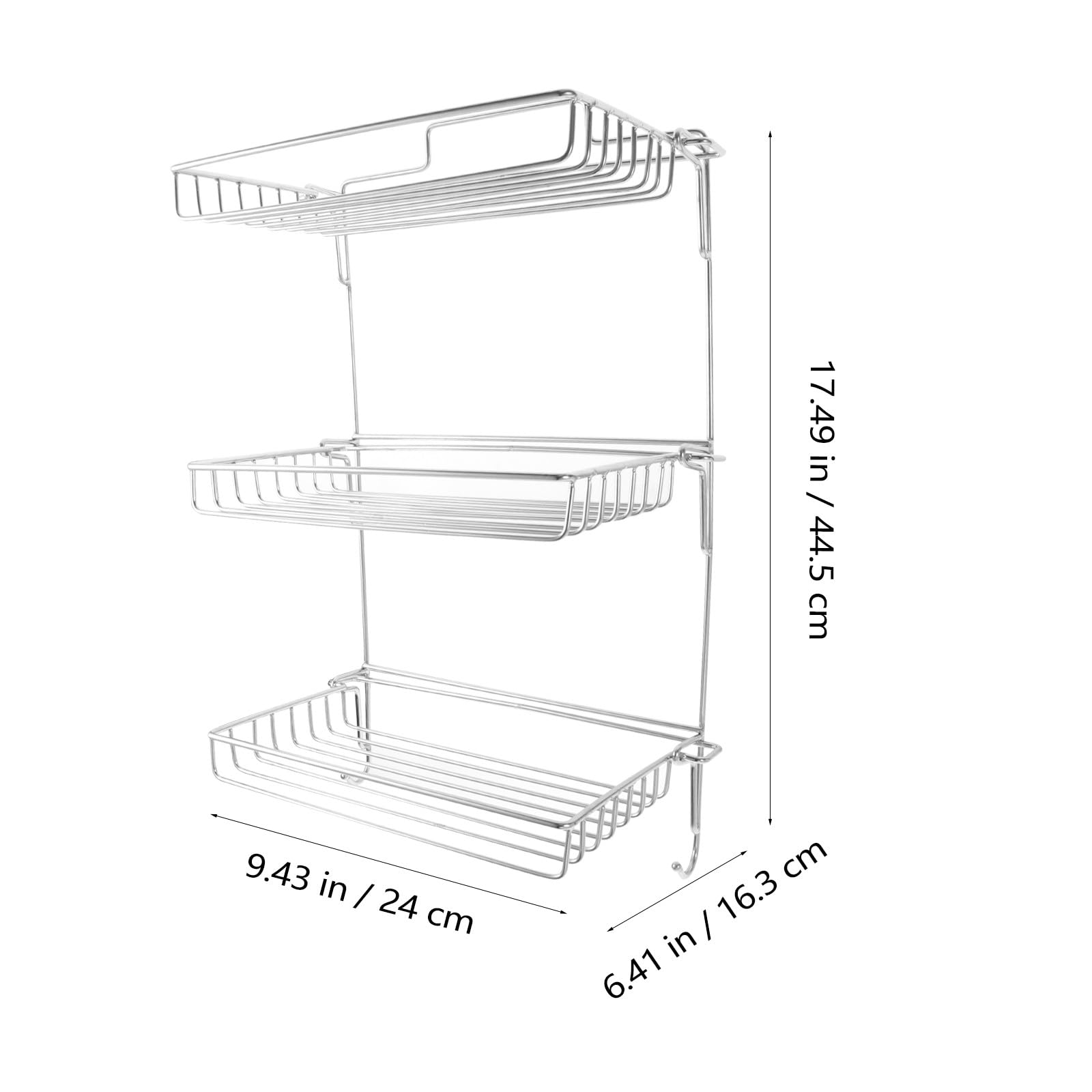 Estantería Plegable de Pared para Baño sin Taladro Organizador de Acero Inoxidable con Diseño Ventilado y Drenaje Rápido Repisa Segura y Resistente para Productos de Higiene