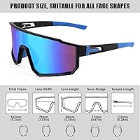 Vista 4 de Karsaer Visison - Gafas de sol polarizadas para ciclismo, equitación, deportes, hombres y mujeres, para Moutain Baseball MTB