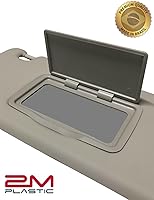 Vista 3 de Visera solar compatible con Chevy Sonic Spark 2012-2020 Spark 2011-2022, marca de repuesto gris 2M PLASTIC (gris - izquierda)