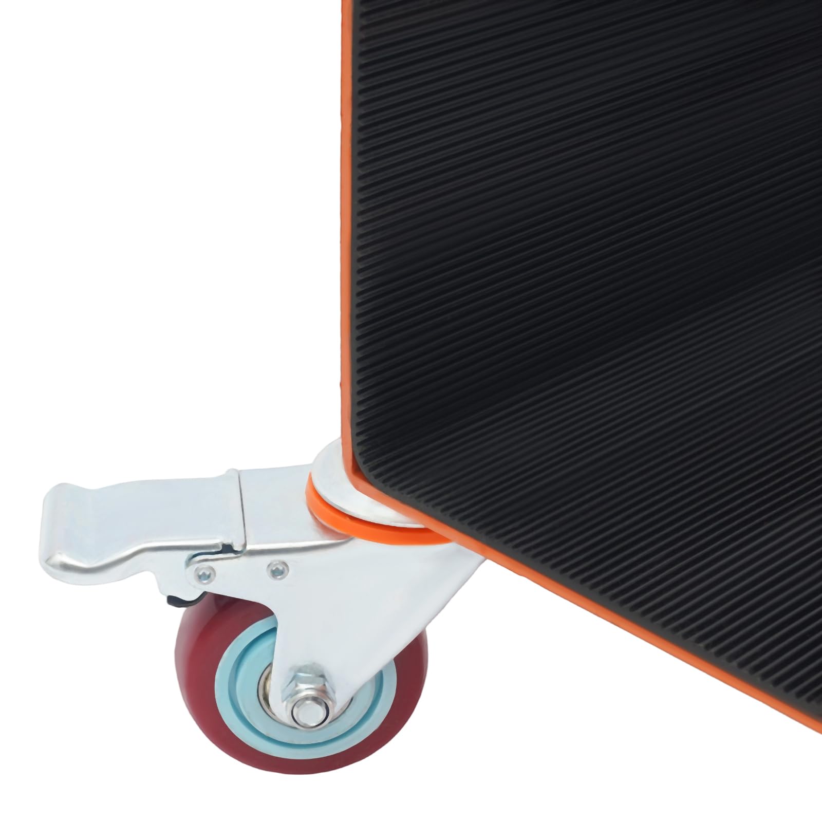 Plattformwagen 300 kg, Schwerlast-Platten-Dolly mit 2 Luftreifen & 2 Lenkrollen (gebremst), Plattenkarren für Gips, Holz & Glas, Schwerlast-Panelwagen für Baustelle