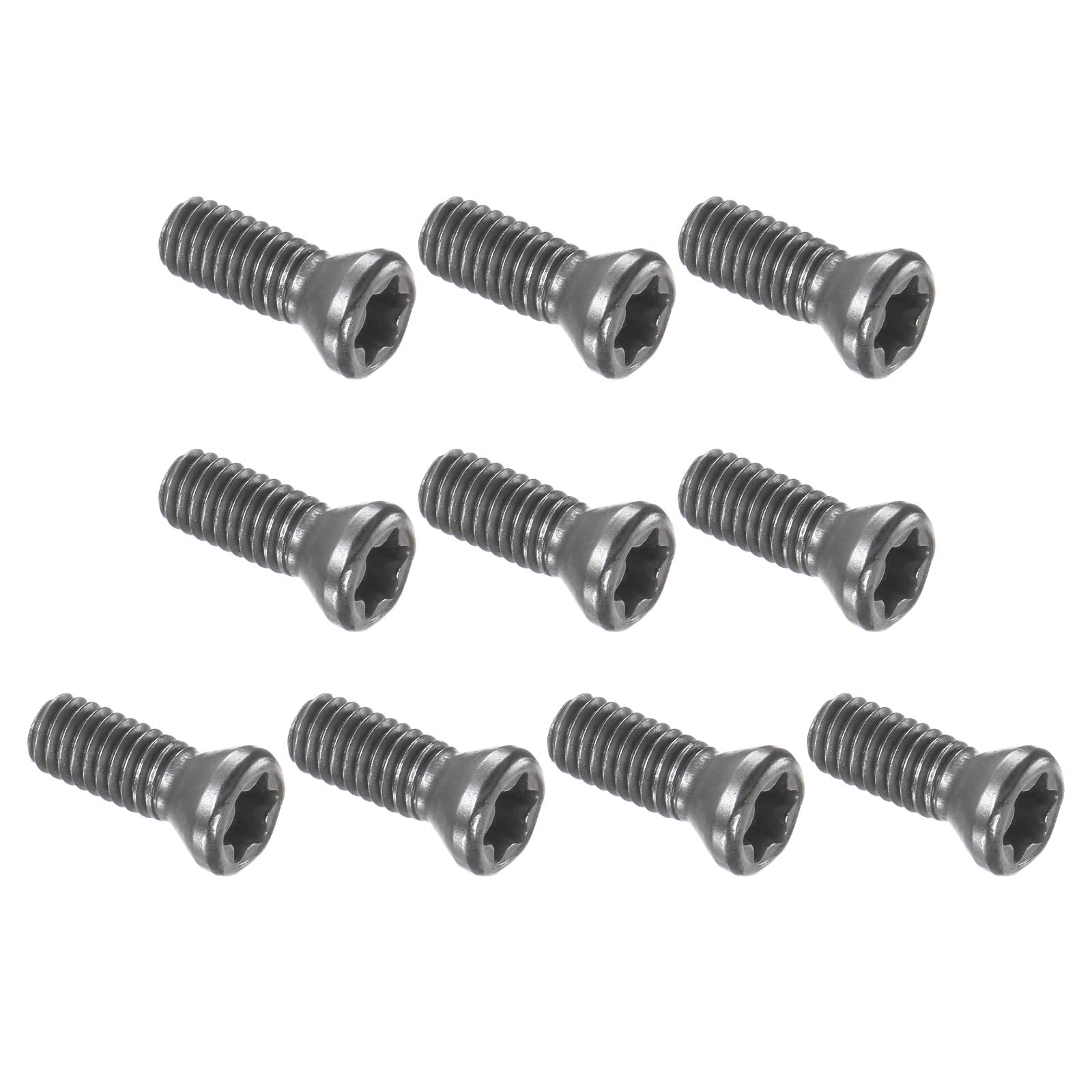 QUARKZMAN Svasata Testa Torx Vite Vite x 10pz Metallo Set Viti per Casa, Ufficio Attrezzature, Industria, Macchine, [Argento Tono, M3.5x10mm]