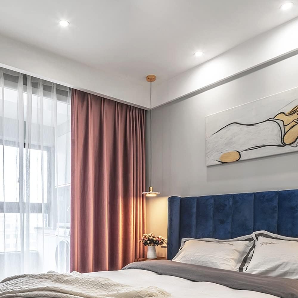 Spotlight Led Downlights Ceiling Light Fixture White Panel, Bedroom Decoration Wash Wall Lights, Energy Saving No Flicker Downlighters, for Bathroom Hallway Stage Office/3000K/15W