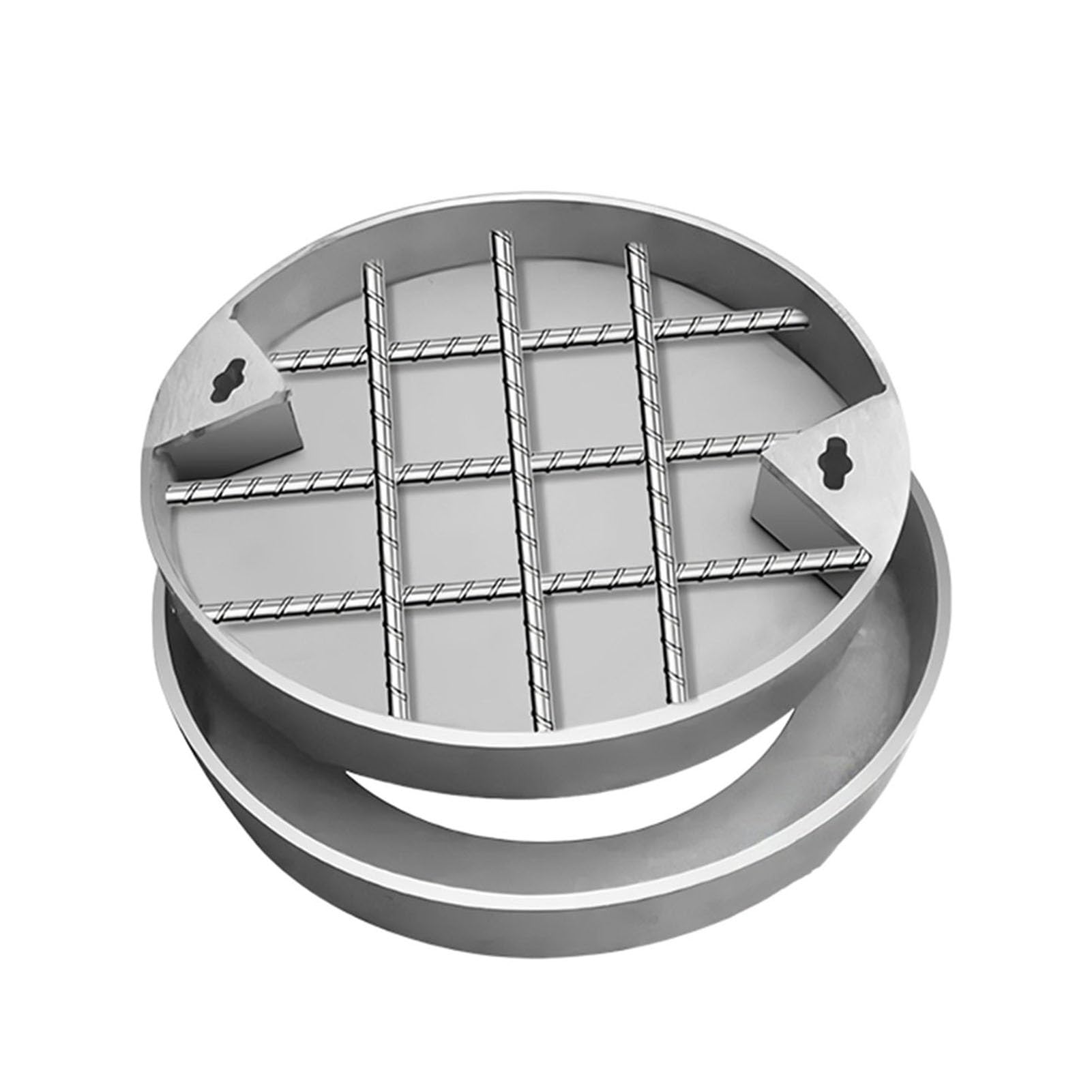 Couvercle encastré pour fosse septique anti-corrosion en acier inox