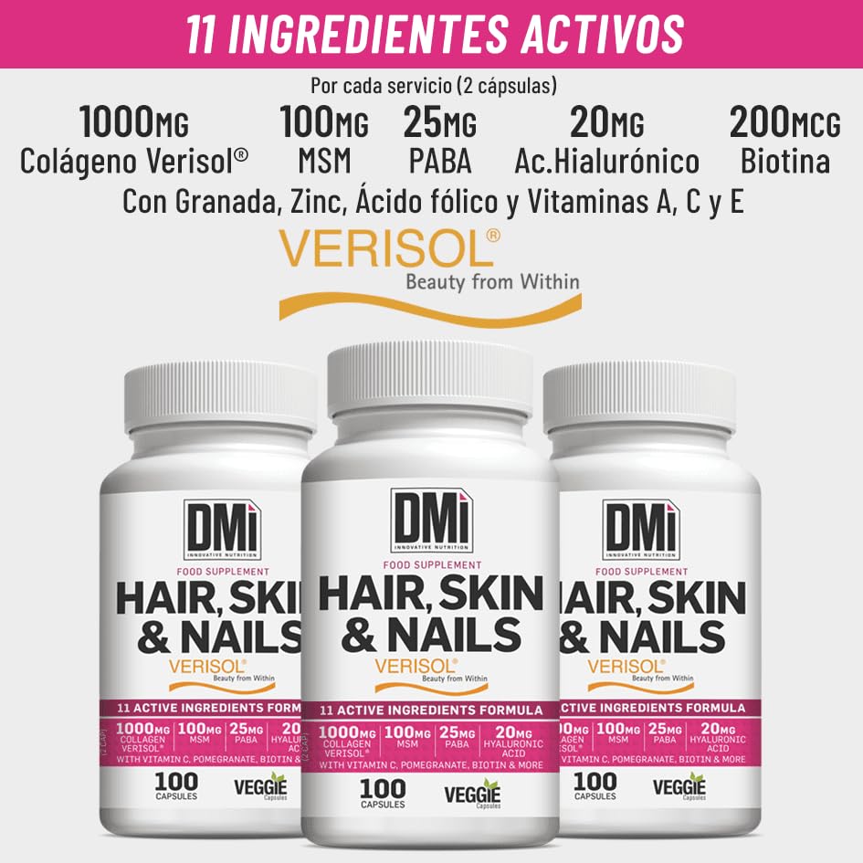 DMI - HAIR, SKIN & NAILS (Exclusive Women Formula with Verisol®) 100 Caps