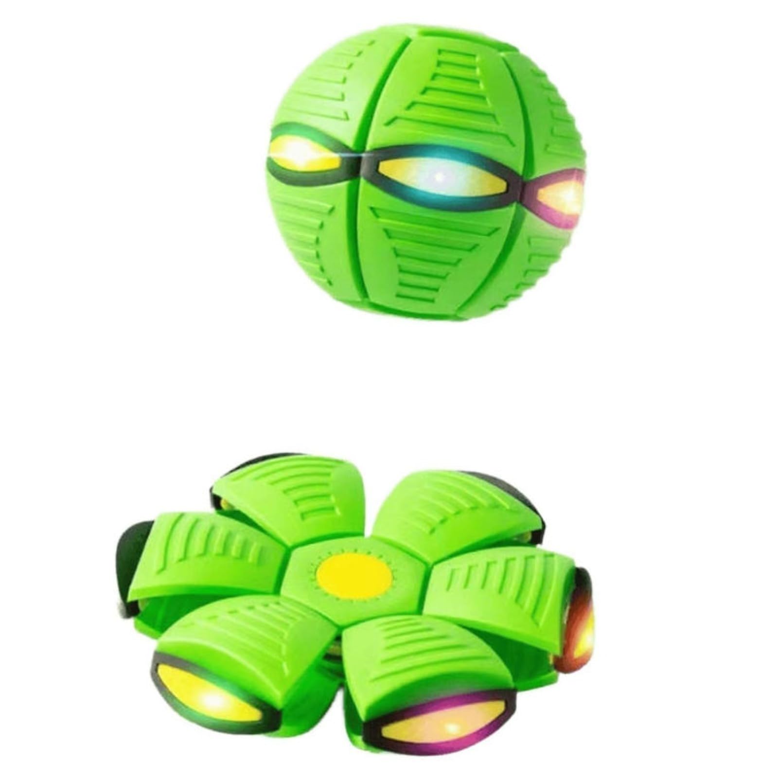 2026 Nueva Pelota Hinchable para niños, platillo Volador mágico, Pelota de Saltar, interacción Entre Padres e Hijos, Juguete Luminoso para reacción física educativa, con 6 Luces