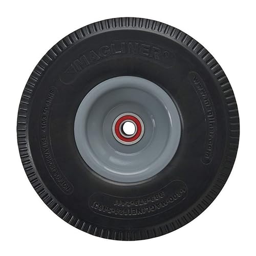 Miniatura 5 de Magliner NPKC16G2C5H-V Camión de mano de freno de aluminio, extensión de marco, mango de doble agarre, nariz de 18 x 9 pulgadas, ruedas de 10