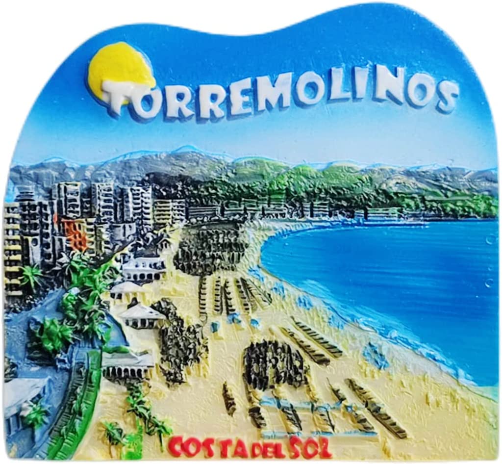 Torremolinos Costa del Sol Spain Magnet Fridge Refrigerator Magnet Decoration Sticker Souvenir Resin Crafts Kitchen Whiteboard