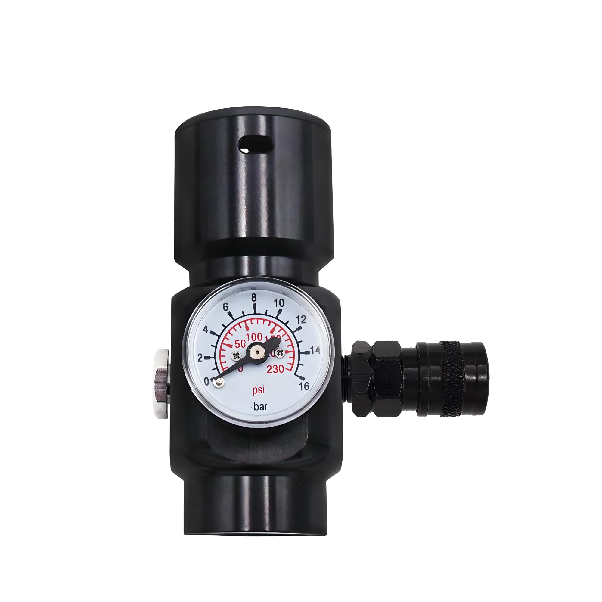 HPA Paintball Pressure Regulator with G1/2-14 Thread,Input 1500 PSI, Output 0-130 PSI, Suit for Pneumatic Air Tools