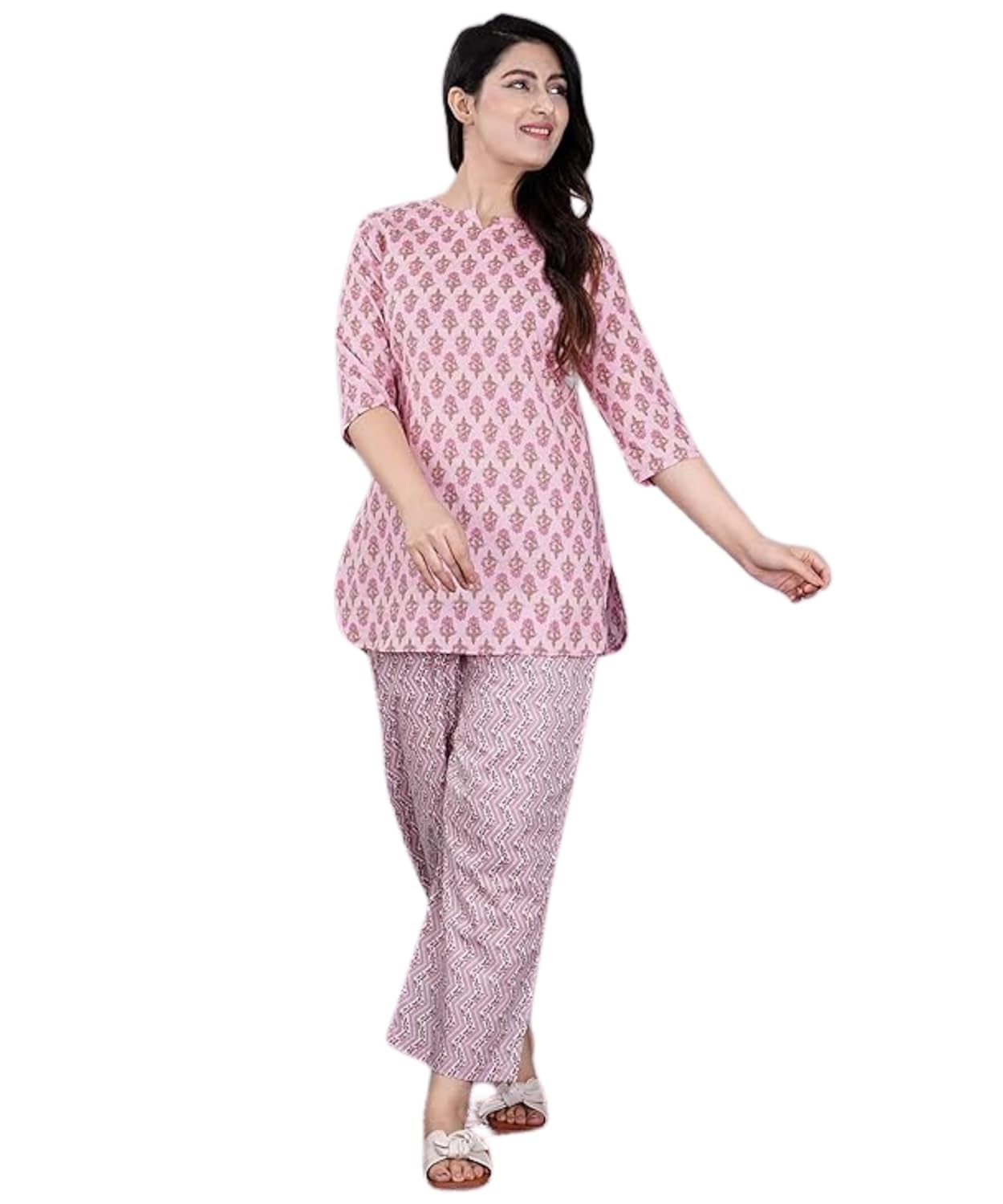 Night Suit Top and Pyjama Set for Women's-picture-30