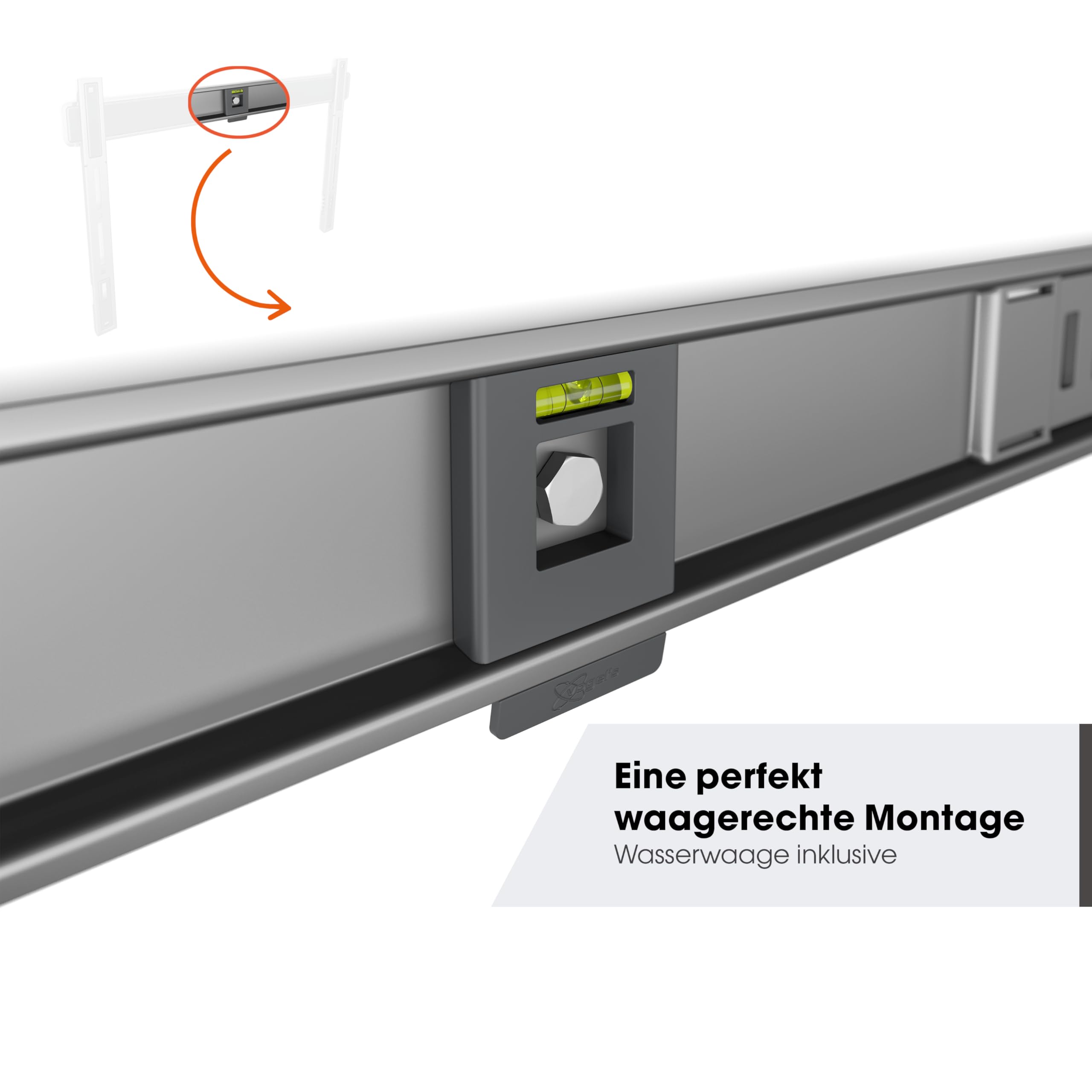Vogel's TVM 5407 Ultraflache Feste TV-Wandhalterung fur 32-77 Zoll TVs | Nur 1,5 cm Wandabstand, 75 kg Tragkraft, TÜV-geprüft, Bis VESA 400x400, Sicheres ClickLoc-Einrastsystem, Inkl. Fischer-Dübel