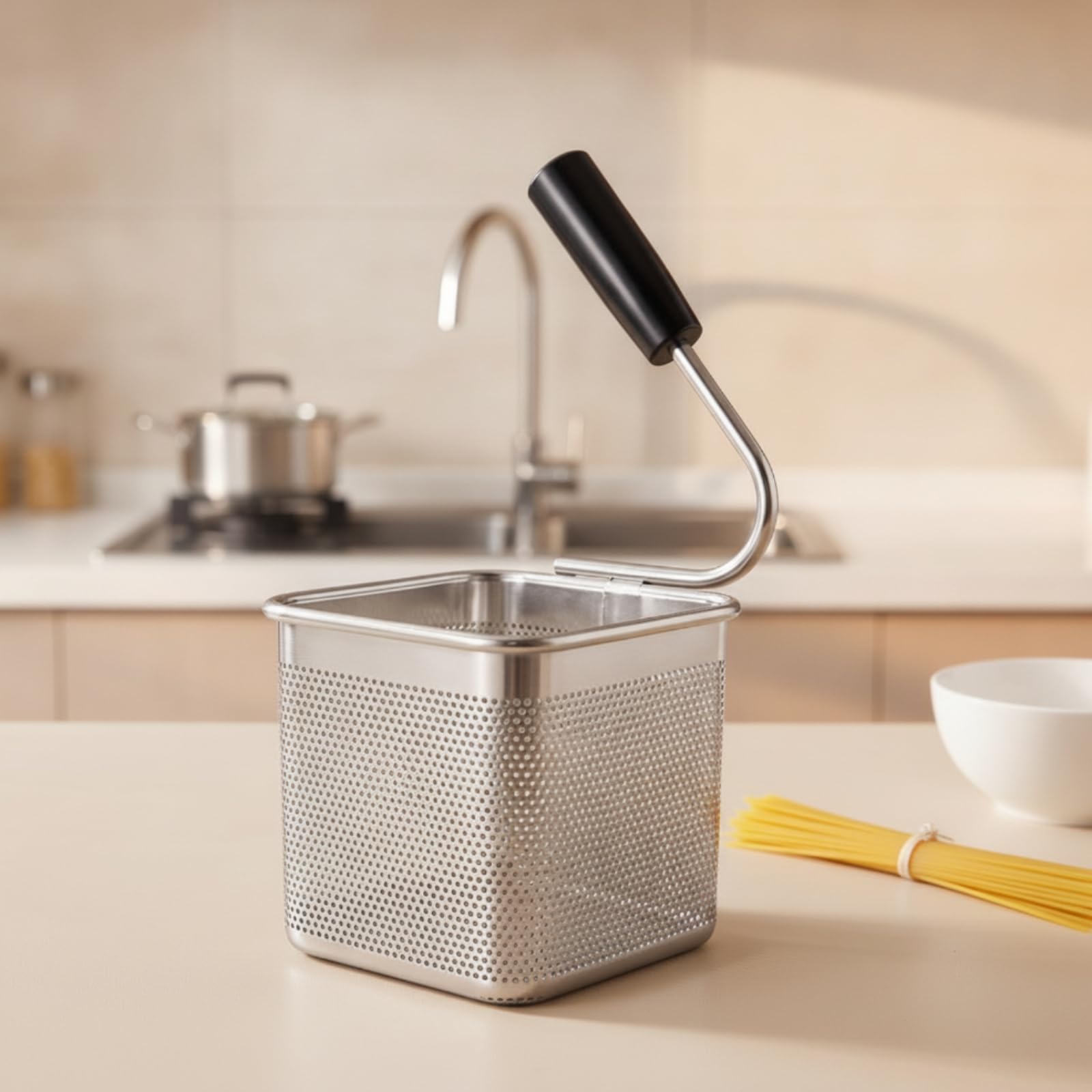 Cesta para Pasta Acero Inoxidable, style to 5, 280 × 140 × 145 Mm