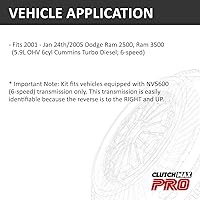 Vista 2 de ClutchMax PRO Performance Stage 2 Kit de embrague compatible con Dodge Ram 2500 3500 Cummins Turbo Diesel NV5600 6 velocidades 2001 2002 2003 2004