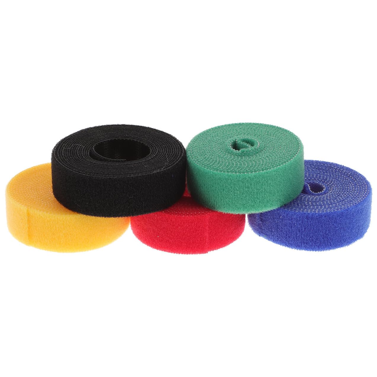 HOMSFOU 20rollen Klett Kabel Organizer Mit Wiederverwendbaren Selbstklebenden Tape Kabelbändern Für Effektives Kabelmanagement Und Ordnung Im Büro Und Zuhause